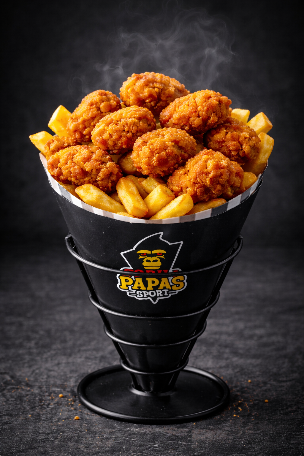 Gorila Doble Papas Cargadas